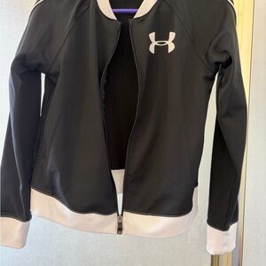 Under Armour Black and Cream Kids' Bomber Jacket